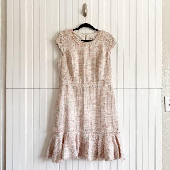 Nanette Lepore Dresses & Skirts - Nanette Lepore Size 12 Pink Tweed Dress